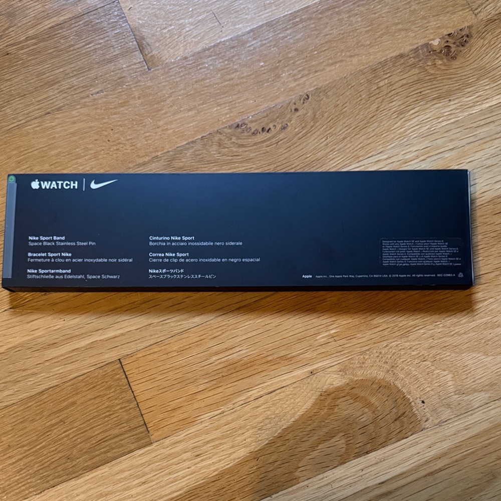 Apple Nike Black Sport Band for Apple Watch 40mm Black New Sealed